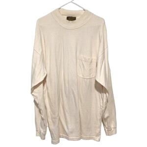 Eddie Bauer Men’s Beige Long Sleeve Pullover Shirt Size XL Tall Outdoor Casual